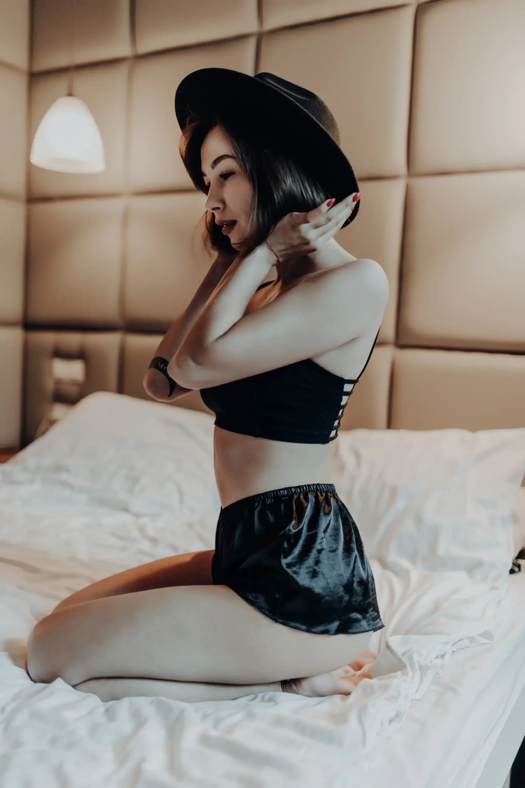 tender-beautiful-woman-fashion-underwear-hat-sit-bed-morning (WebW)