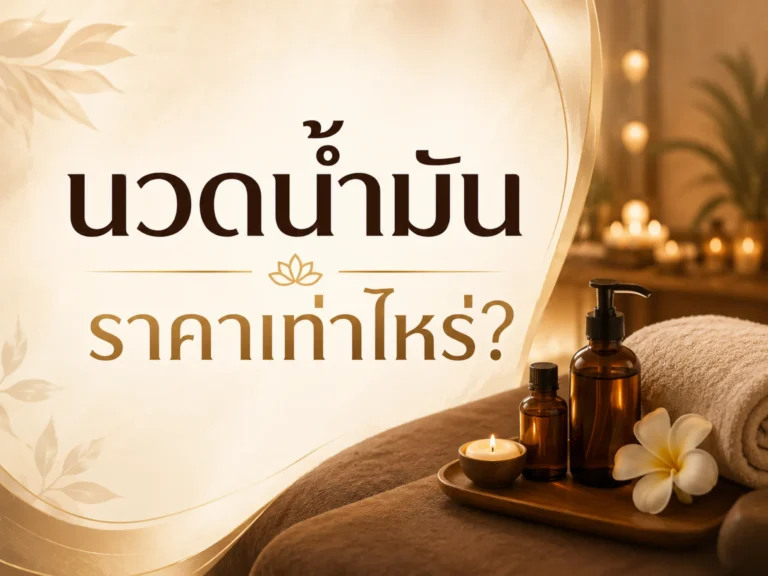 นวดน้ำมันราคาเท่าไหร่? อัปเดตราคา + วิธีเลือกให้คุ้ม 7 นวดน้ำมันราคาเท่าไหร่ (Horizontal)