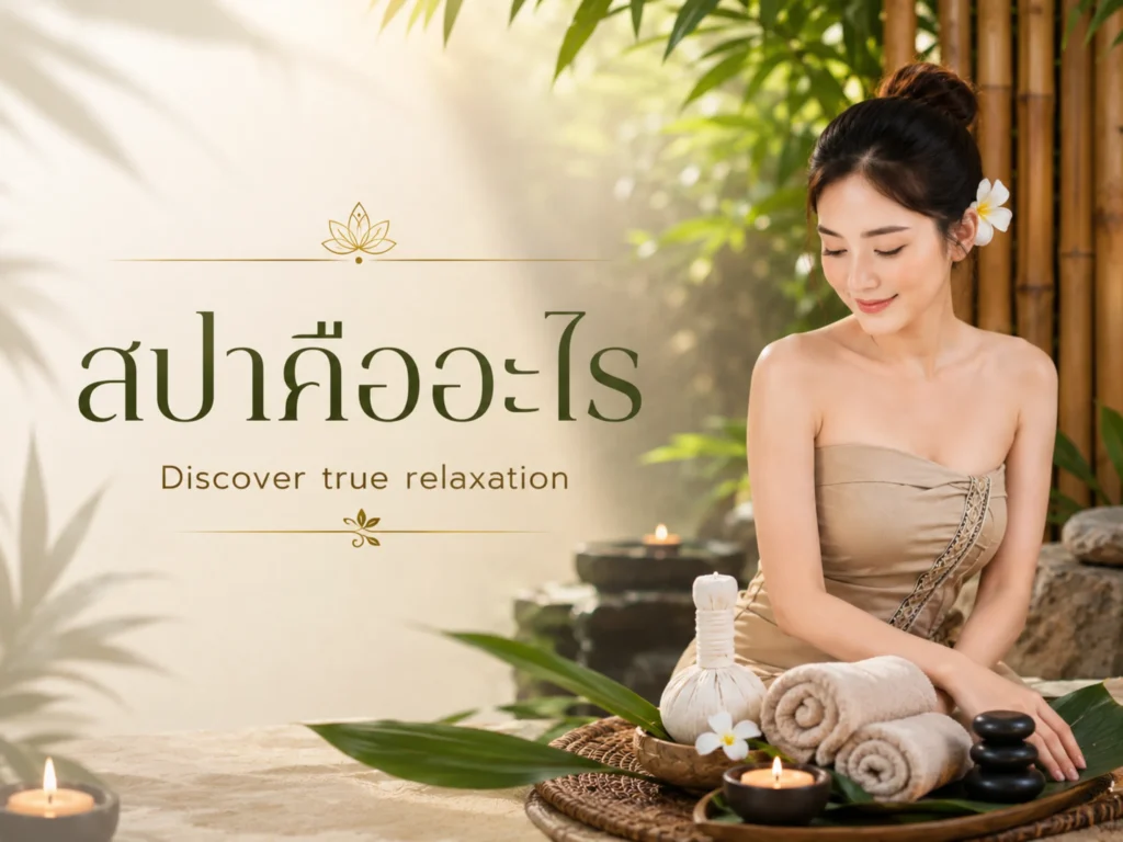 สปาคืออะไร? รู้จักการดูแลสุขภาพที่มากกว่าการนวด 1 สปาคืออะไร (Horizontal)